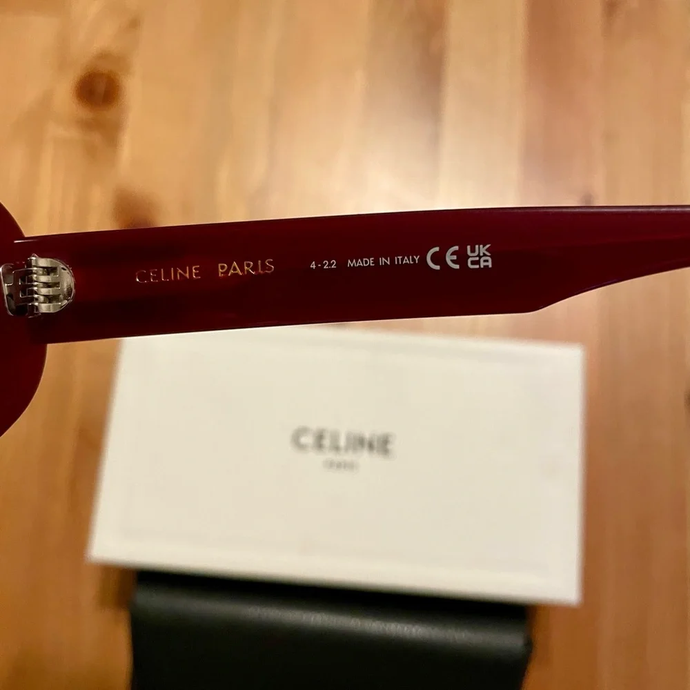 Celine Triomphe Oval Acetate Sunglasses - Picture 10 of 16